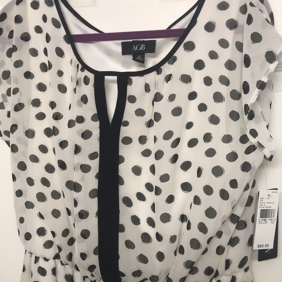 AGB Black and white dress size 12 *NWT - Picture 6 of 6